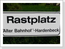 Der Titel des neuen Rastplatzes